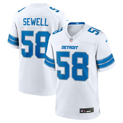 NFL Penei Sewell Detroit Lions Game Jersey - White