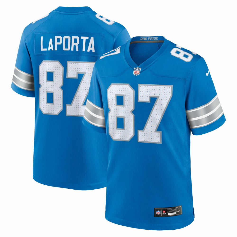 NFL Sam LaPorta Detroit Lions Game Jersey - Blue