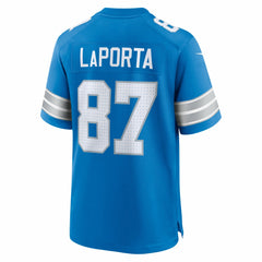 NFL Sam LaPorta Detroit Lions Game Jersey - Blue