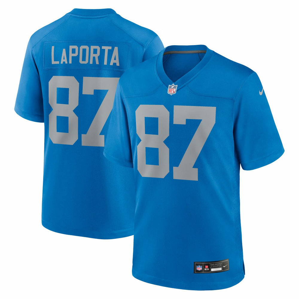 NFL Sam LaPorta Detroit Lions Alternate Game Jersey - Blue