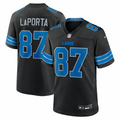 NFL Sam LaPorta Detroit Lions 2nd Alternate Game Jersey - Black