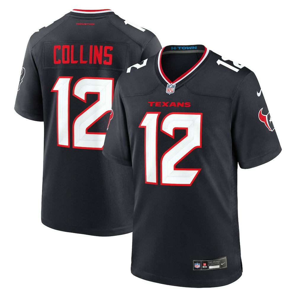 NFL Nico Collins Houston Texans Game Jersey - Navy