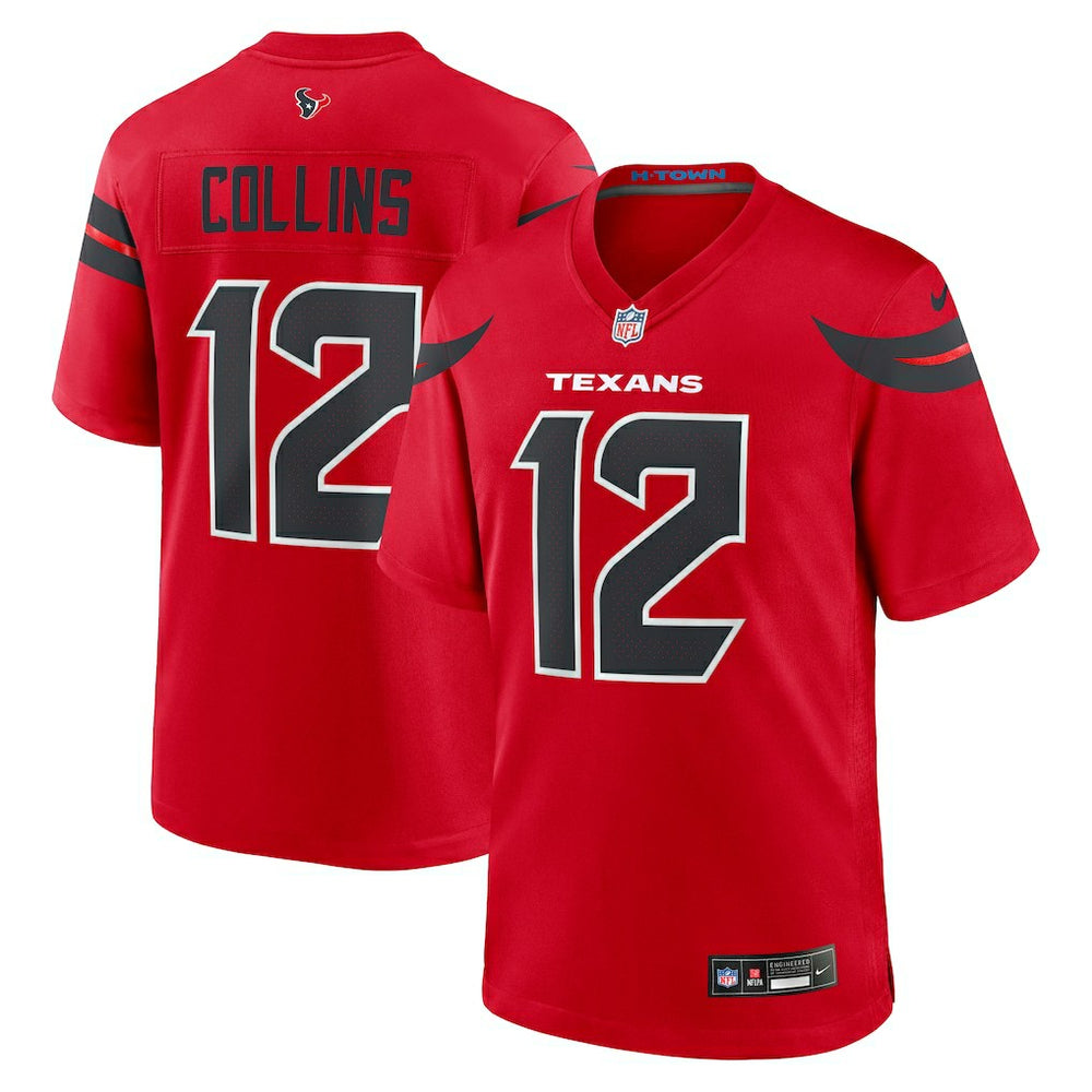 NFL Nico Collins Houston Texans Alternate Game Jersey - Red