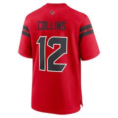 NFL Nico Collins Houston Texans Alternate Game Jersey - Red