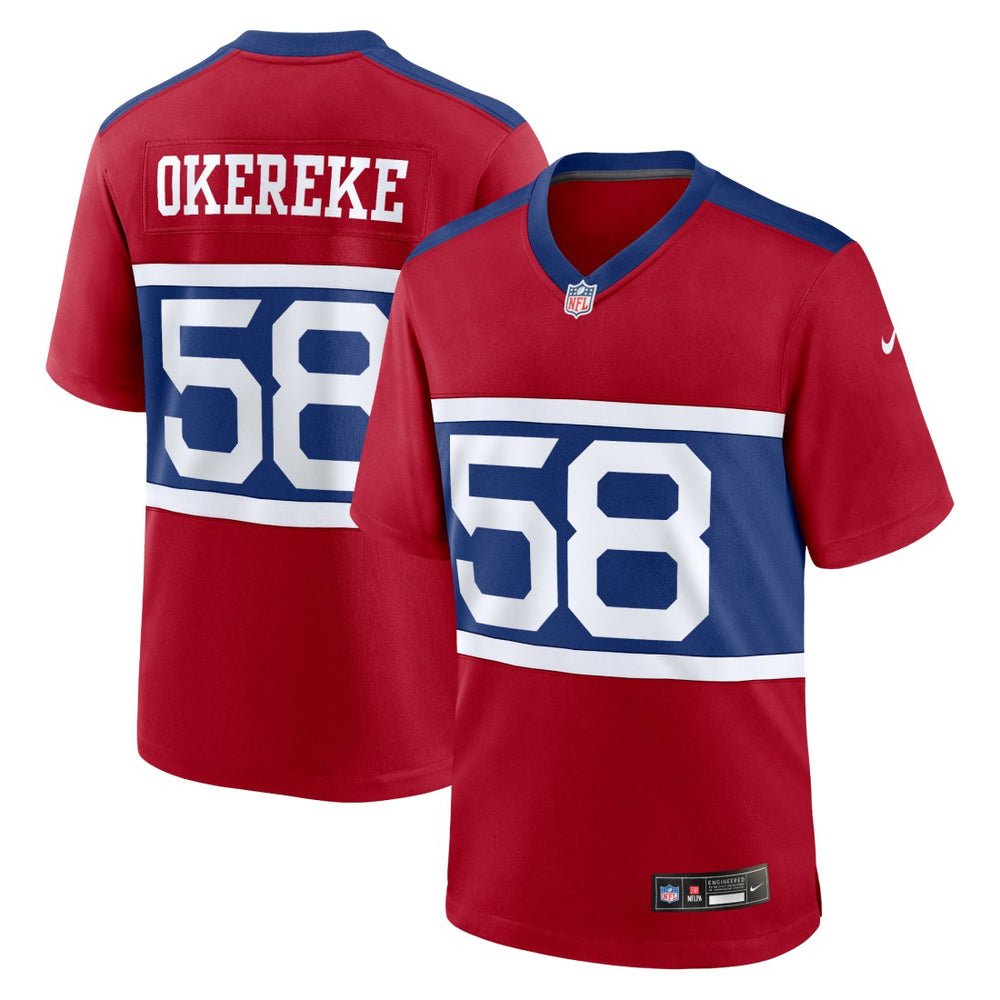 NFL Bobby Okereke New York Giants Alternate Player Game Jersey - Century Red
