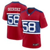 NFL Bobby Okereke New York Giants Alternate Player Game Jersey - Century Red