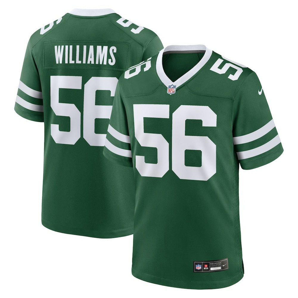 NFL Quincy Williams New York Jets Game Player Jersey?�C Legacy Green