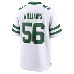 NFL Quincy Williams New York Jets Game Jersey - Legacy White