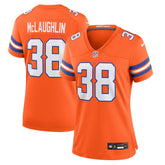 NFL Jaleel McLaughlin Denver Broncos Women's Mile High Collection 1977 Throwback Player Game Jersey - Orange