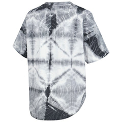 Los Angeles Lakers G-III 4Her by Carl Banks Women's Tournament Raglan Oversized Tie-Dye V-Neck T-Shirt Black