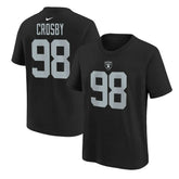 Maxx Crosby Las Vegas Raiders Youth Player Name & Number T-Shirt Black