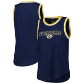 NHL Nashville Predators G-III 4Her by Carl Banks Women's Strategy Tank Top - Navy