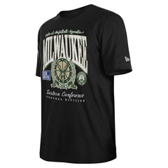 Milwaukee Bucks Unisex Oversized Essentials Boxy T-Shirt Black