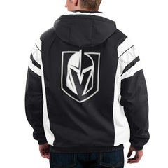 NHL Vegas Golden Knights Starter Home Team Half-Zip Hoodie Jacket - Black