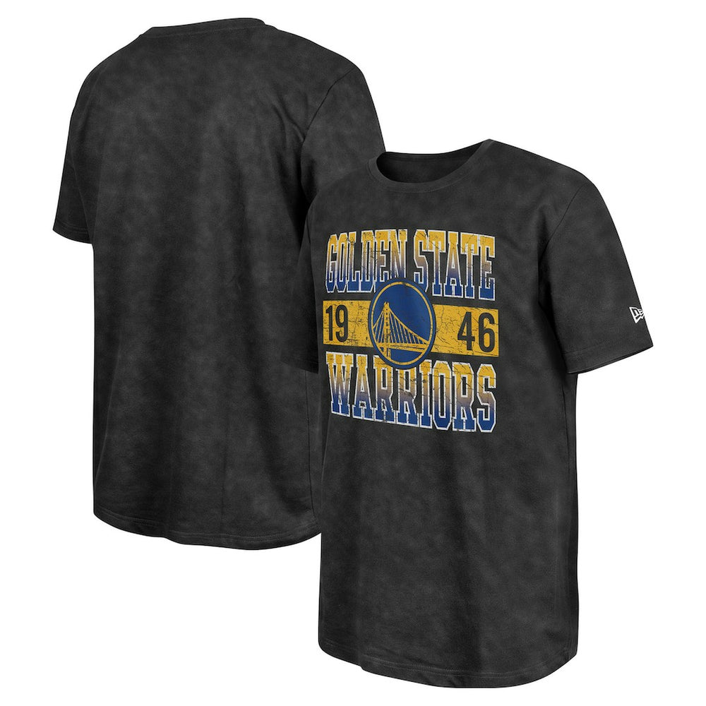 Golden State Warriors Enzyme Washed Oversized T-Shirt Black