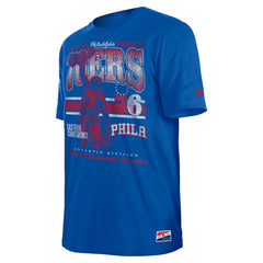 Philadelphia 76ers Enzyme Wash Oversized T-Shirt Royal