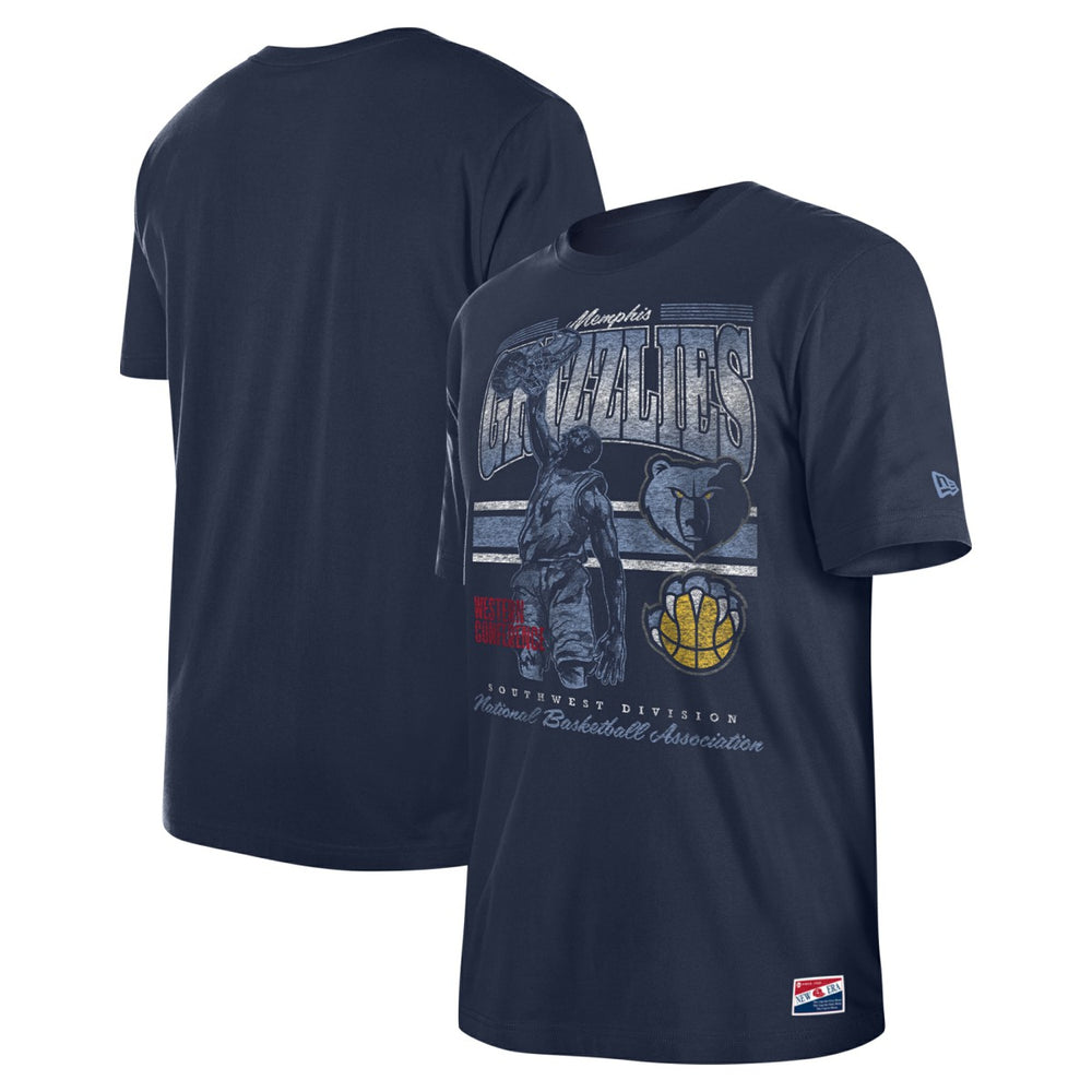 Memphis Grizzlies Enzyme Wash Oversized T-Shirt Navy