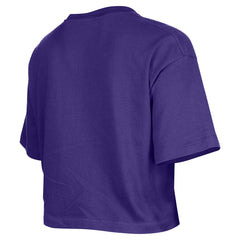 Los Angeles Lakers Women's Oversized Boxy Crop T-Shirt Purple