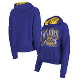 Los Angeles Lakers Women's Boxy Pullover Hoodie Purple