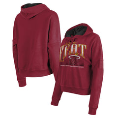 Miami Heat Women's Boxy Pullover Hoodie Red