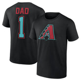 Arizona Diamondbacks Father's Day #1 Dad T-Shirt - Black T-shirts