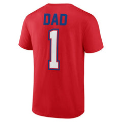 Philadelphia Phillies Father's Day #1 Dad T-Shirt - Red T-shirts