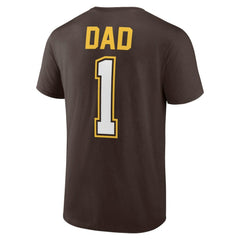 San Diego Padres Father's Day #1 Dad T-Shirt - Brown T-shirts