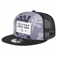 Chicago White Sox New Era Bikini Bottom Trucker 9FIFTY Snapback Hat - Black Hats
