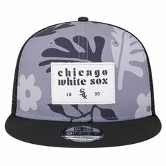 Chicago White Sox New Era Bikini Bottom Trucker 9FIFTY Snapback Hat - Black Hats