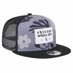 Chicago White Sox New Era Bikini Bottom Trucker 9FIFTY Snapback Hat - Black Hats