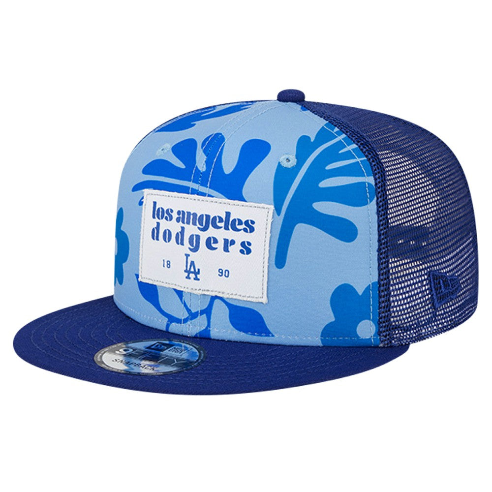 Los Angeles Dodgers New Era Bikini Bottom Trucker 9FIFTY Snapback Hat - Royal Hats