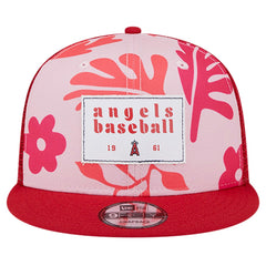 Los Angeles Angels New Era Bikini Bottom Trucker 9FIFTY Snapback Hat - Red Hats