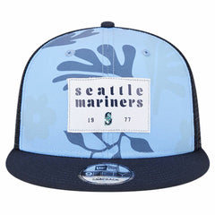 Seattle Mariners New Era Bikini Bottom Trucker 9FIFTY Snapback Hat - Navy Hats