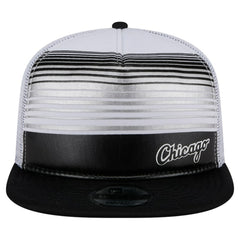 Chicago White Sox New Era Team Horizon 9FIFTY A-Frame Trucker Snapback Hat - Black Hats
