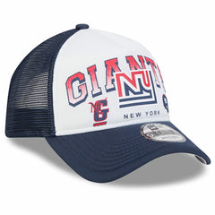New York Giants New Era Retro Wordmark A-Frame 9FORTY Adjustable Hat White/Royal