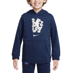 Chelsea Youth Club Pullover Hoodie Navy