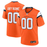 NFL Denver Broncos Mile High Collection Custom Game Jersey - Orange