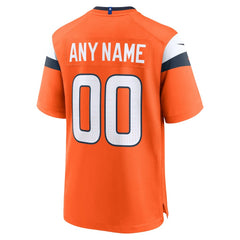 NFL Denver Broncos Mile High Collection Custom Game Jersey - Orange