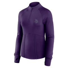 Minnesota Vikings Women's Elements Raglan Quarter-Zip Jacket Purple
