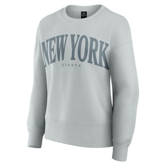 New York Giants Women's Elements Pullover Sweatshirt Gray