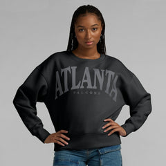 Atlanta Falcons Women's Elements Pullover Sweatshirt Black