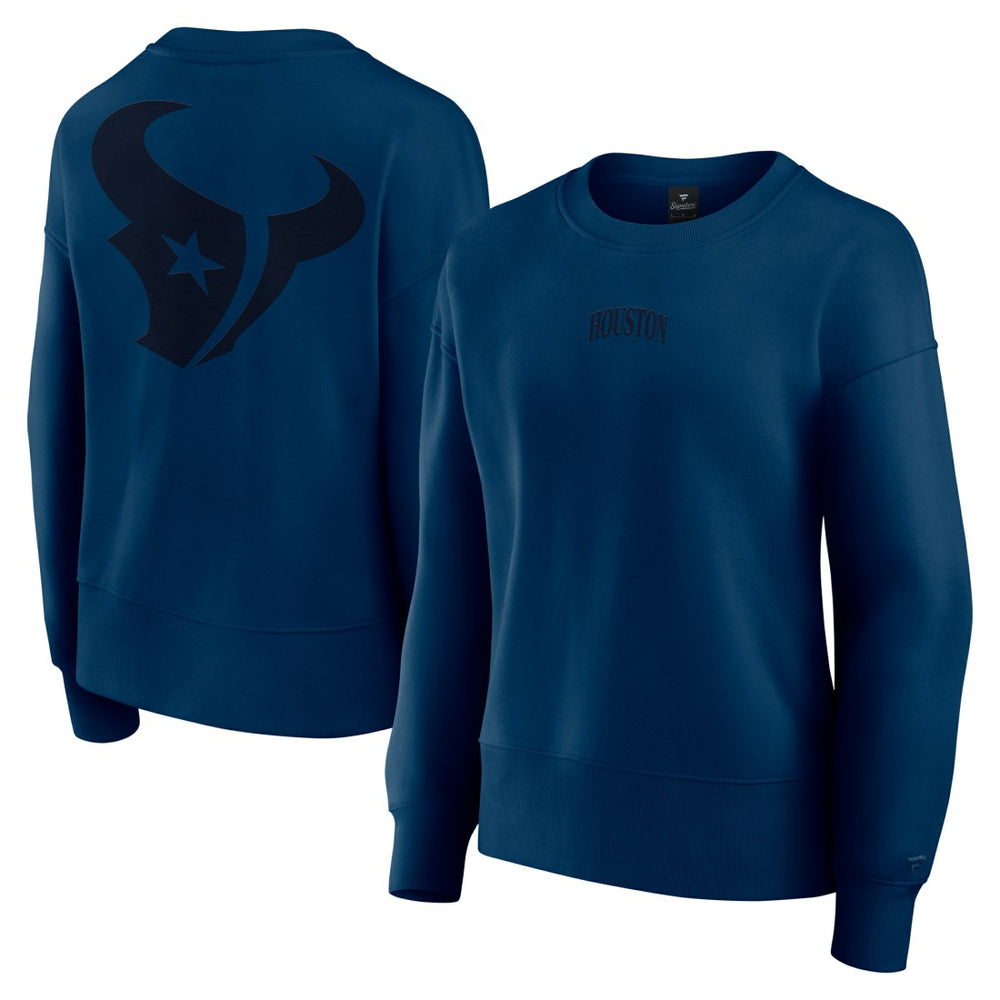 Houston Texans Women's Elements Pullover Sweatshirt Navy