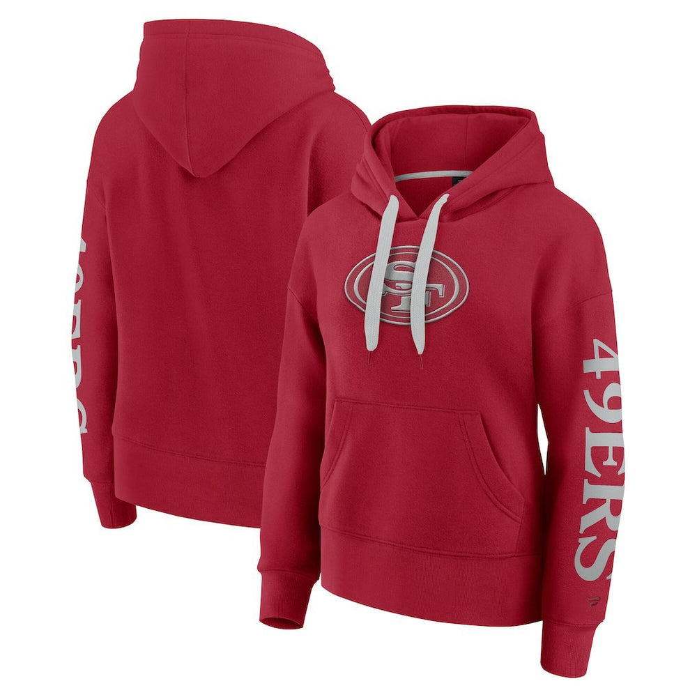 San Francisco 49ers Women's Elements Next Pullover Hoodie Scarlet
