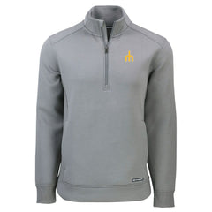 Seattle Mariners Cutter & Buck Cooperstown Collection Roam Eco Recycled Quarter-Zip Pullover - Gray Pullover