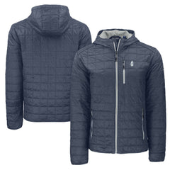 Chicago Cubs Cutter & Buck Cooperstown Collection Rainier Primaloft Eco Full-Zip Hooded Jacket - Anthracite Jackets