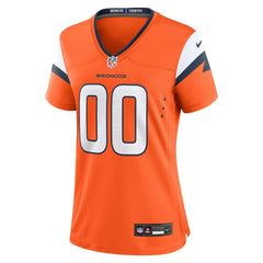 NFL Denver Broncos Women's Mile High Collection Custom Game Jersey - Orange