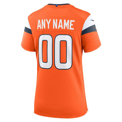 NFL Denver Broncos Women's Mile High Collection Custom Game Jersey - Orange