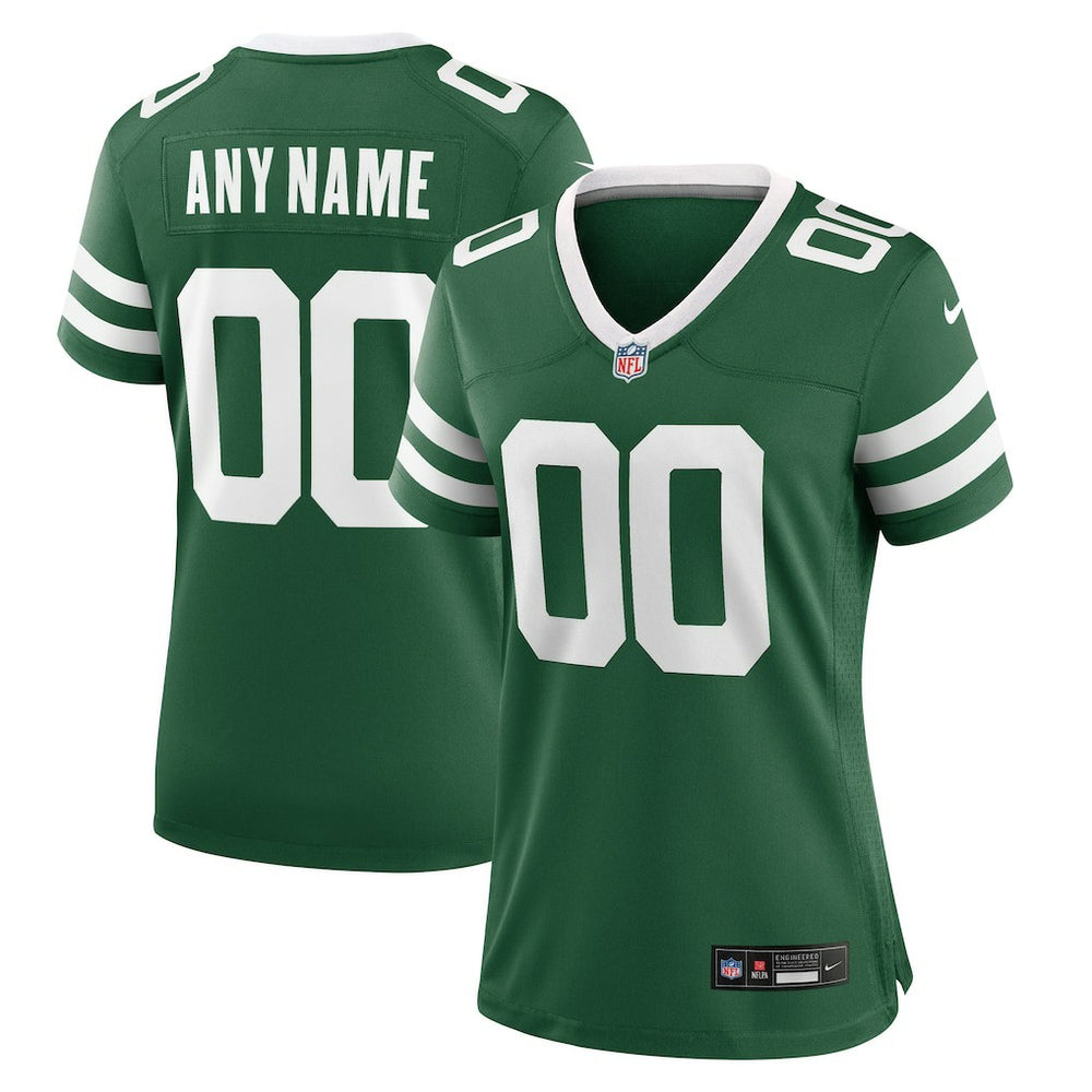 NFL New York Jets Women's Custom Game Jersey - Legacy Green