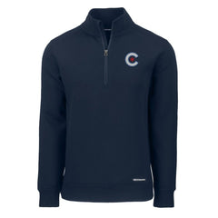 Chicago Cubs Cutter & Buck City Connect Roam Eco Recycled Quarter-Zip Pullover - Navy Pullover