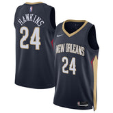 Jordan Hawkins New Orleans Pelicans Unisex Swingman Jersey Icon Edition Navy
